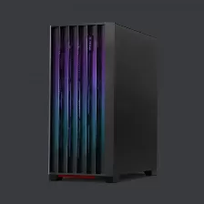 Gabinete Yeyian Phoenix Midi Tower, Pc, Soporta Atx, Itx, Micro Atx, 7 Ranuras De Expansión, Color Negro, Ventana Lateral Si, Iluminación Si, Fuente De Alimentación No, Ventiladores Frontales 3x 12...