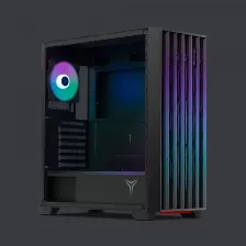 Gabinete Yeyian Phoenix Midi Tower, Pc, Soporta Atx, Itx, Micro Atx, 7 Ranuras De Expansión, Color Negro, Ventana Lateral Si, Iluminación Si, Fuente De Alimentación No, Ventiladores Frontales 3x 12...