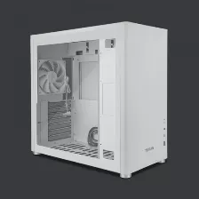 Gabinete Yeyian Hussar Plus Midi Tower, Pc, Soporta Atx, Micro Atx, Mini-itx, 7 Ranuras De Expansión, Color Blanco, Ventana Lateral Si, Fuente De Alimentación No, 1 X Usb 3.2, 0 X Usb 2.0