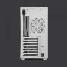 Gabinete Yeyian Hussar Plus Midi Tower, Pc, Soporta Atx, Micro Atx, Mini-itx, 7 Ranuras De Expansión, Color Blanco, Ventana Lateral Si, Fuente De Alimentación No, 1 X Usb 3.2, 0 X Usb 2.0