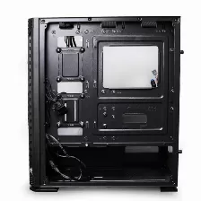 Gabinete Para Pc Yeyian Hollow 2500 Midi Tower, Ventana Lateral, Ventiladores Frontales 3x 140 Mm, Color Negro