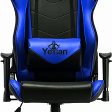 Silla Gamer Yeyian Cadira 1150 Asiento Acolchado, Reposa-brazos Si, Base Metal, Peso Máximo 150 Kg, Color Negro, Azul